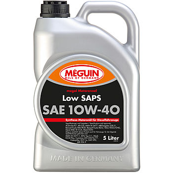 НС-синтетическое моторное масло Megol Motorenoel Low SAPS 10W-40 - 5 л